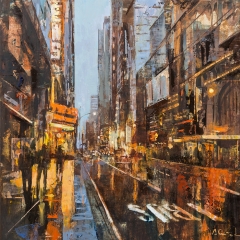 Calle comercial - 50x50 cm